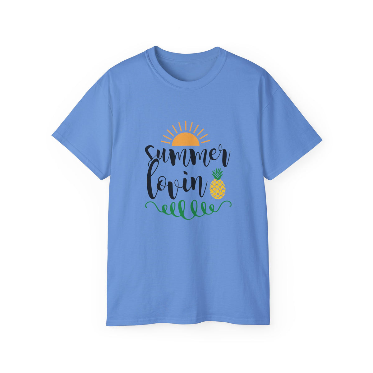 Summer Lovin sun and pineapple T-Shirt | beach vibes, tropical script