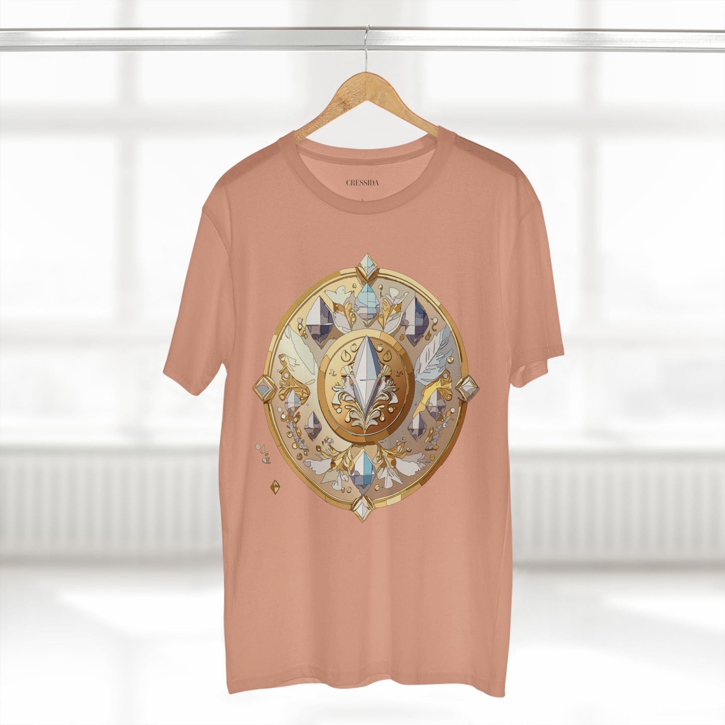 Medallion Graphic T-Shirt Unisex 100 Cotton With Gold Art Design Medal Tee 24