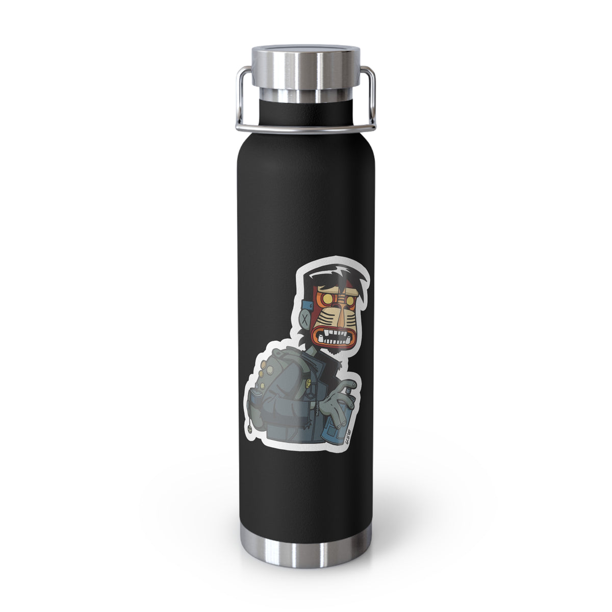 22oz Copper Insulated Water Bottle with Cartoon Design - CV67