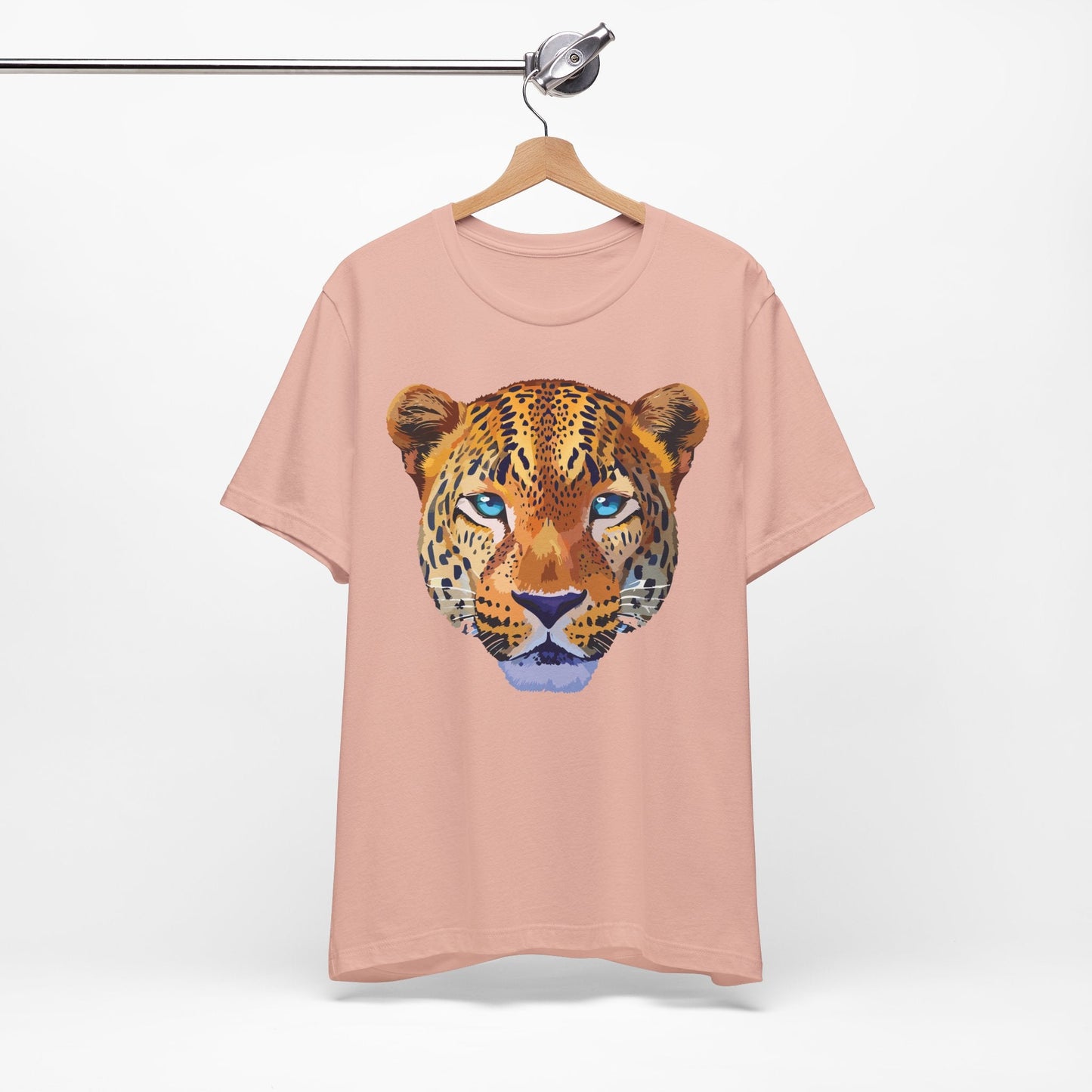 Unisex Animal Print Tee Shirt With Art Design Wild Animals Graphic Tee For Everyday Wear