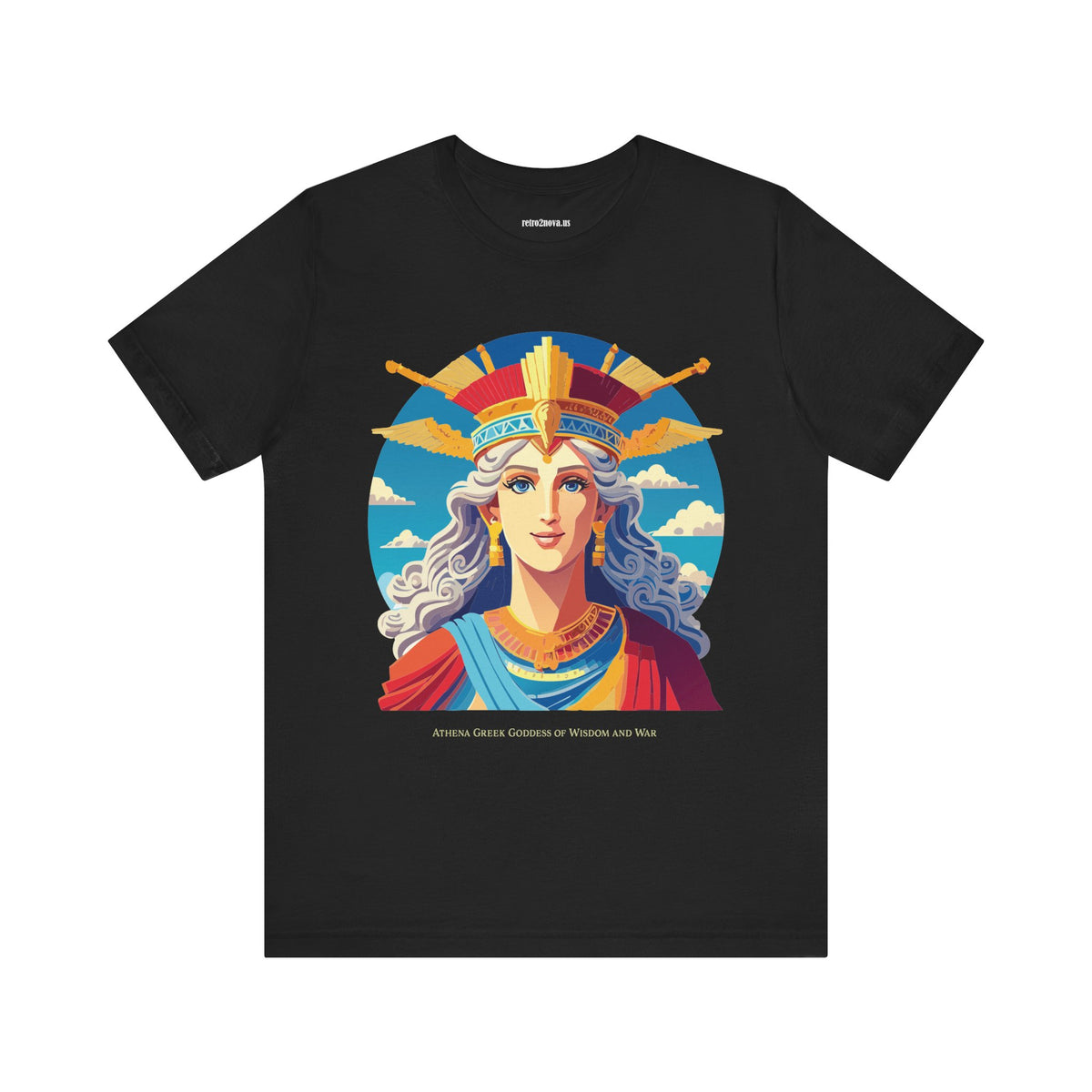 Goddess Graphic Unisex Cotton Bella+Canvas Tee with Athena