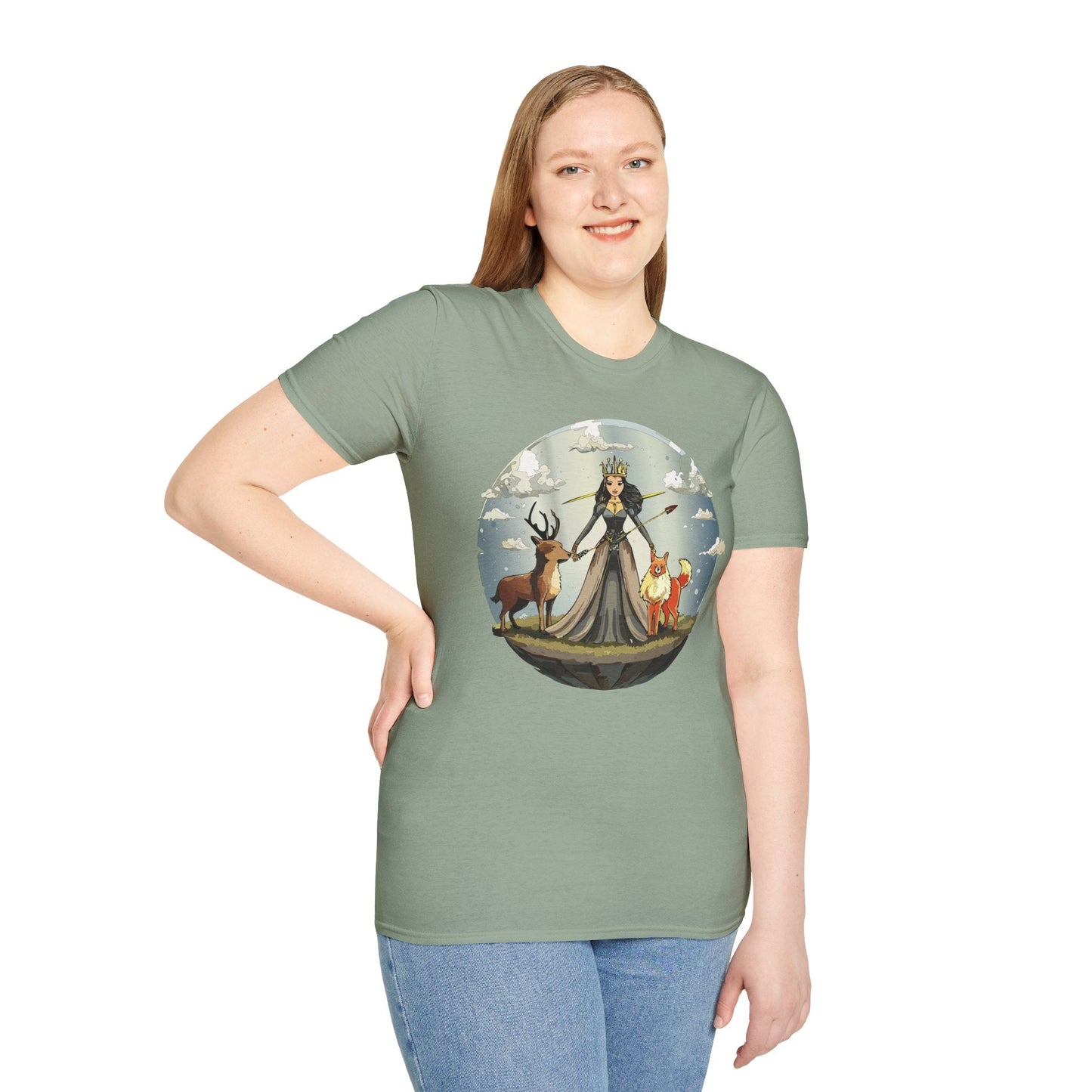 Womens Graphic T Shirt Art Design Tee Softstyle Gildan 64000 Cotton Comfort Fit Casual Wear