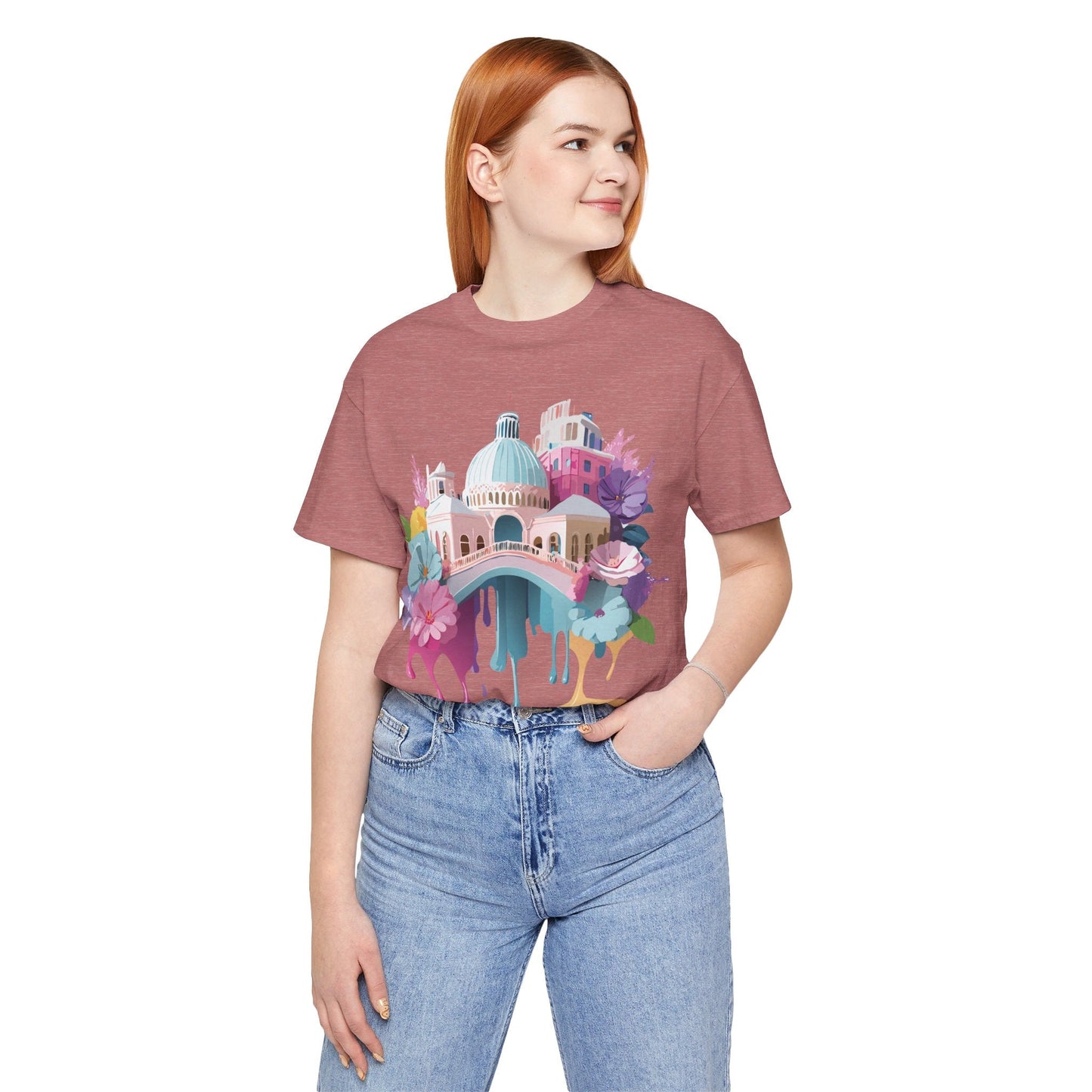 Venice Inspired Tourist Shirt Unisex Graphic Tee Adelpha Vintage Artwork Design Art