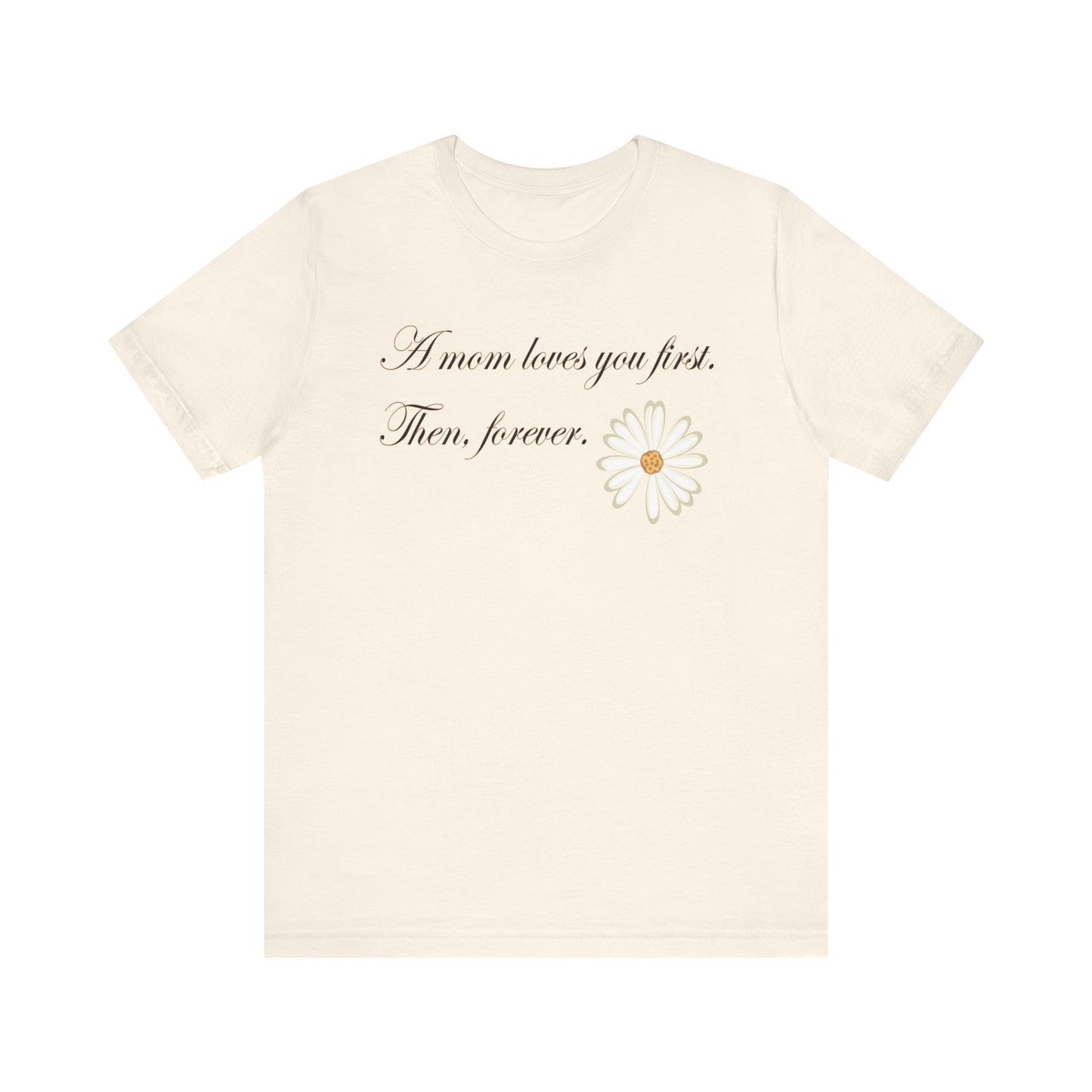 T-shirt unisexe en coton avec signature de maman