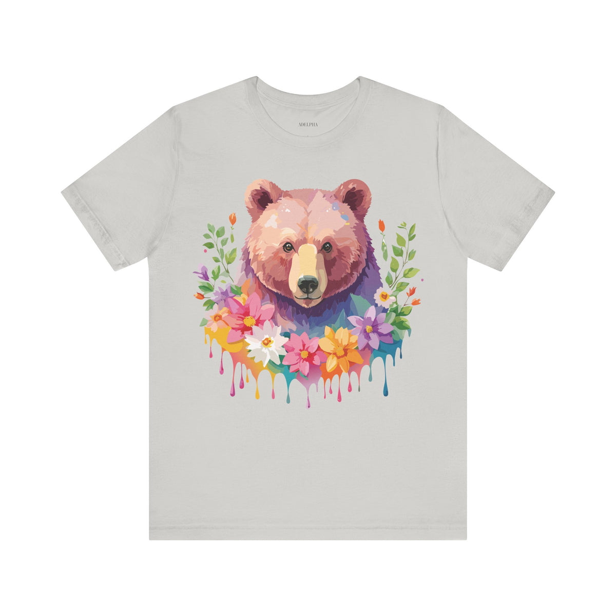 Bear Graphic Design Tee Bella+Canvas Unisex 100 Cotton Tee Shirt a121