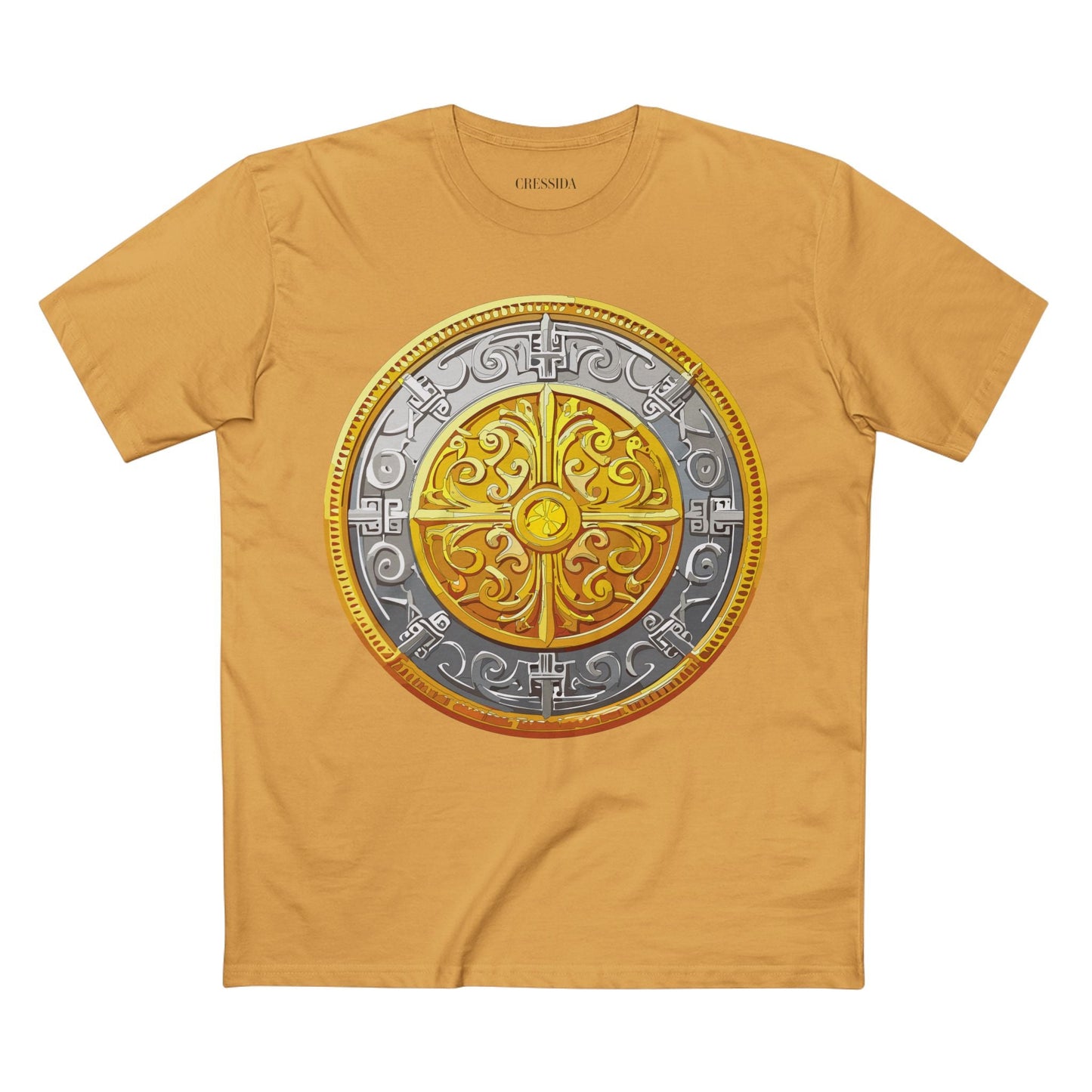 Antique Gold Coin Graphic Design T-Shirt Unisex 100 Cotton With Golden Print Artwork Tee 18