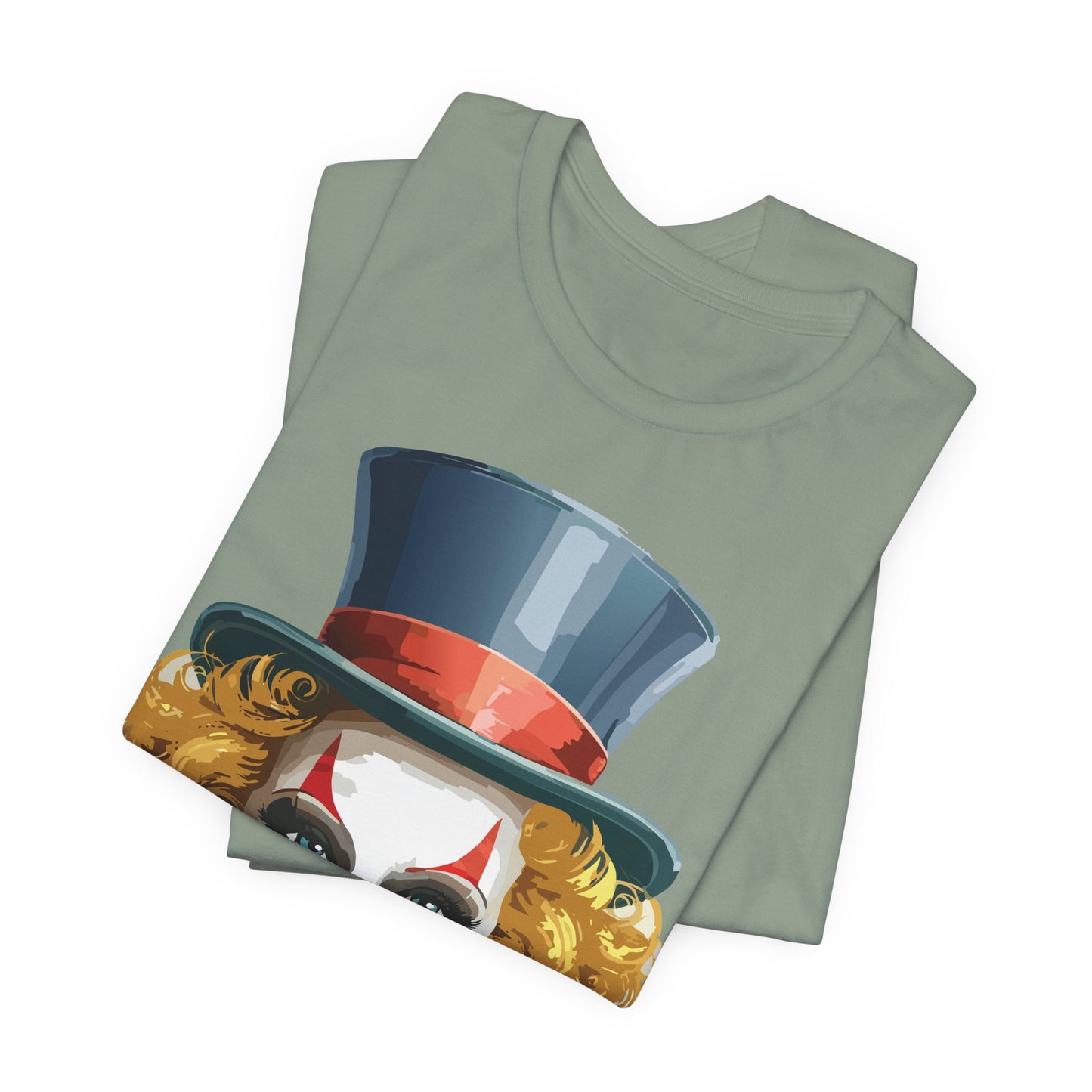 Clown Shirt, Funny Shirt, T-Shirt with Clown, Funny Art Design Tee, Circus Tees, Circus T-Shirt, Unisex Humor Wear 11