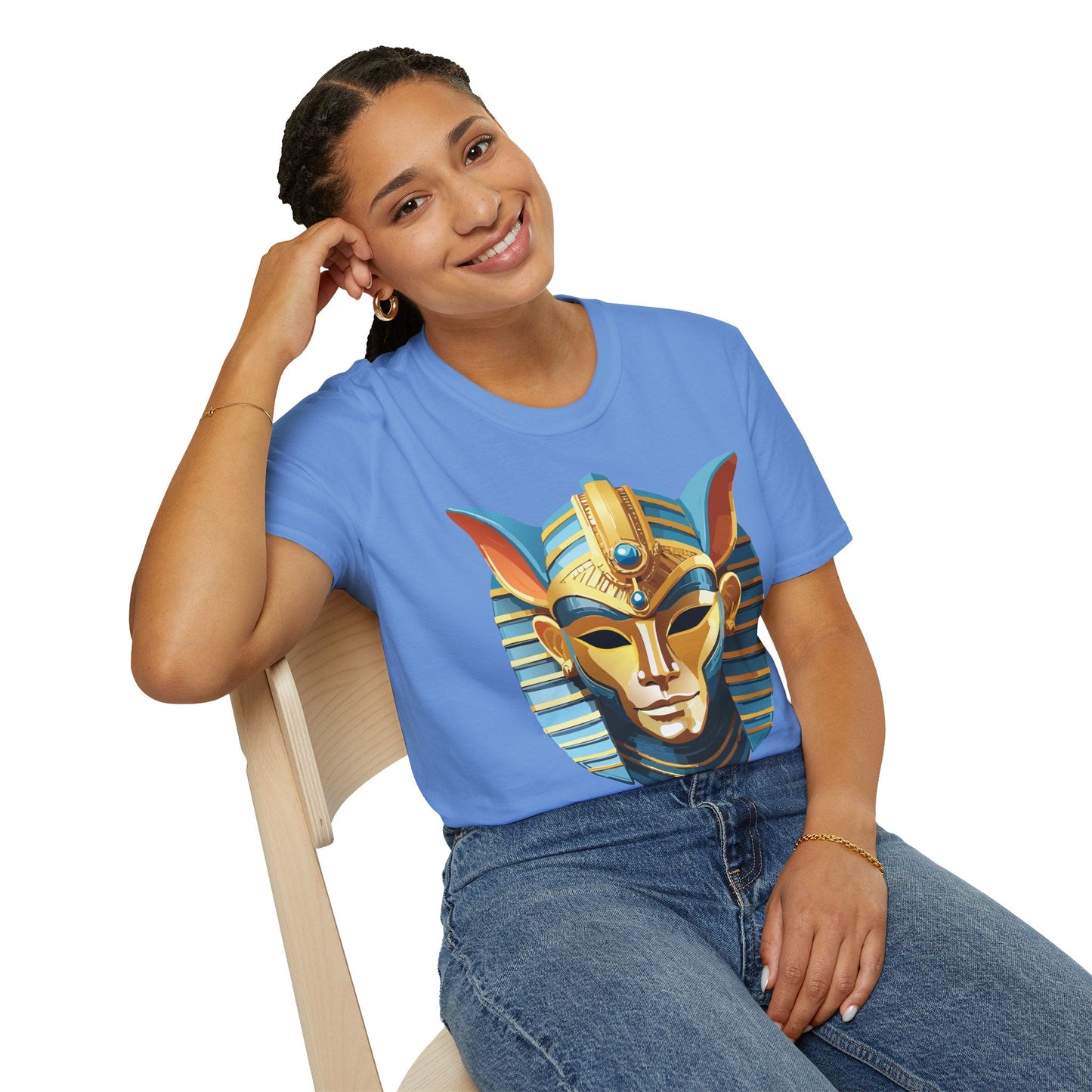 Mask Graphic Unisex Cotton Masquerade Design Artwork Tee 22