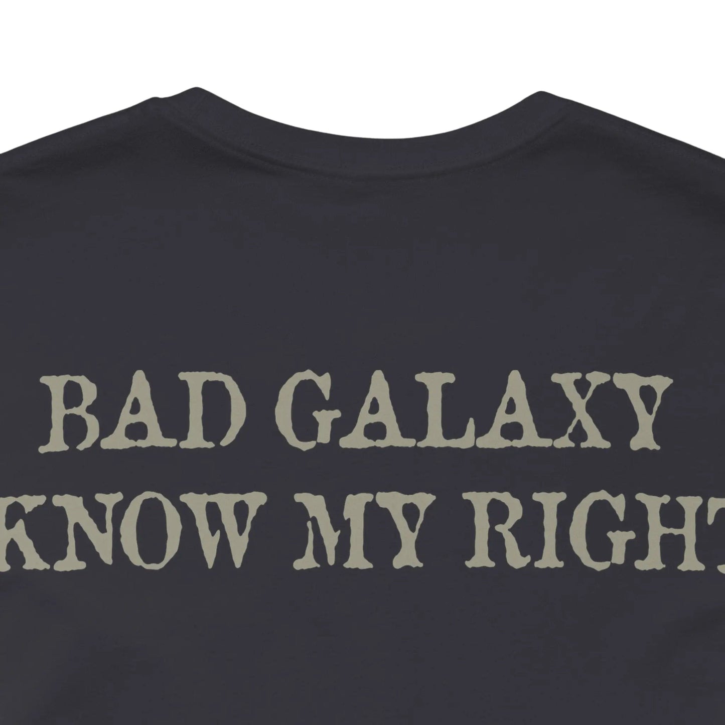 Bad Galaxy Skull T Shirt Made In USA 100 Percent Cotton Eco Friendly Inks Durable Stitching