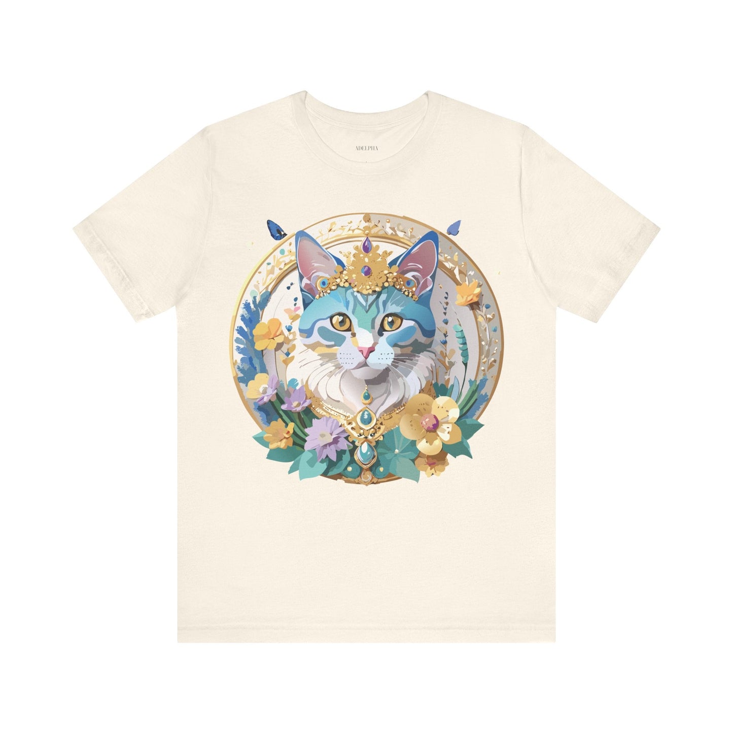 Unisex Graphic Tee With Adelpha Artwork Vintage Inspired Short Sleeve Jersey Shirt