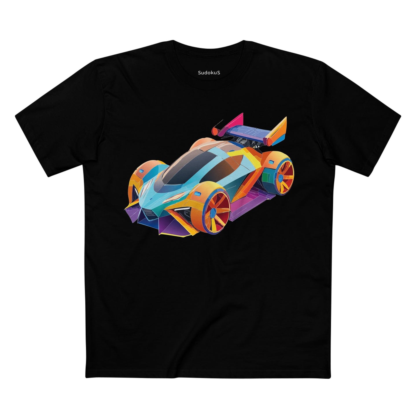Car Graphic Unisex 100 Cotton Staple Tee 23