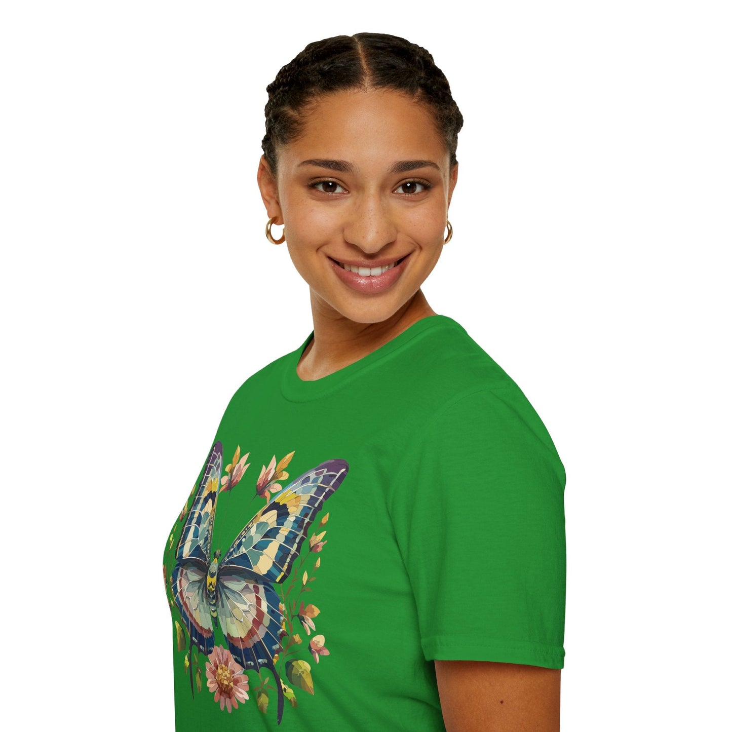 Butterfly Shirt Unisex T Shirt With Monarch Design Gildan Softstyle 64000 Ring Spun Cotton Tee