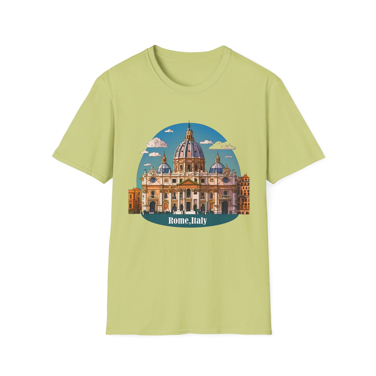 St. Peter's Basilica Illustration T-Shirt | Rome Italy Travel Tee