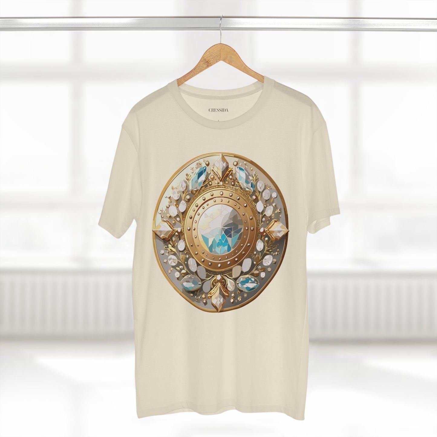 Medallion Graphic T-Shirt Unisex 100 Cotton With Gold Art Design Medal Tee 19