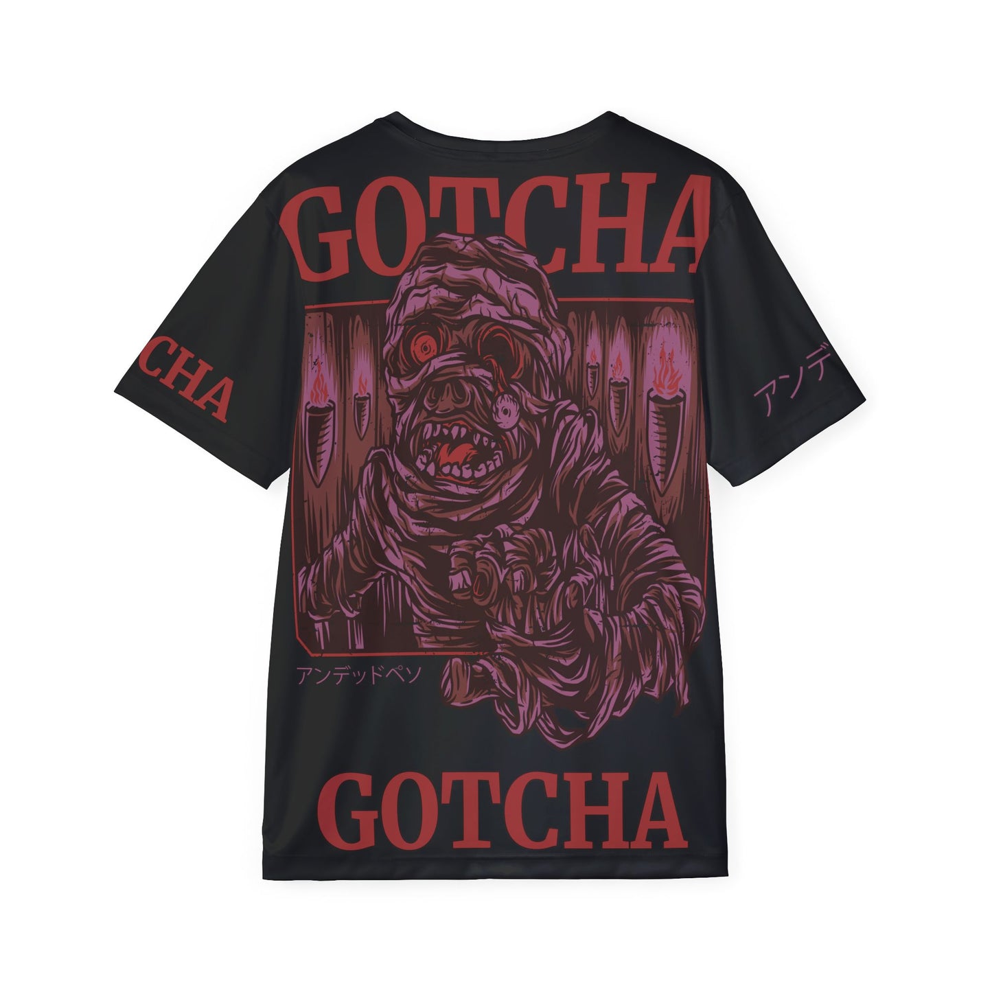 61-Be Fun Graphic T-Shirt, Art Design Poly Shirt, All Over Print Graphic Tee, Monsters T-Shirt, Cartoon Tees