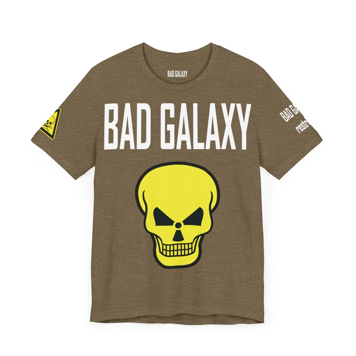 Bad Galaxy Skull T Shirt Made To Order 100 Percent Cotton Eco Friendly Inks USA Designed
