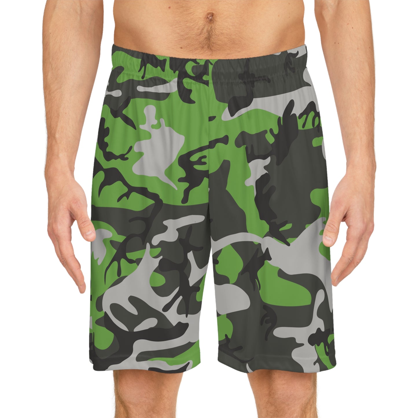 Basketballshorts mit Camouflage-Muster für Herren 