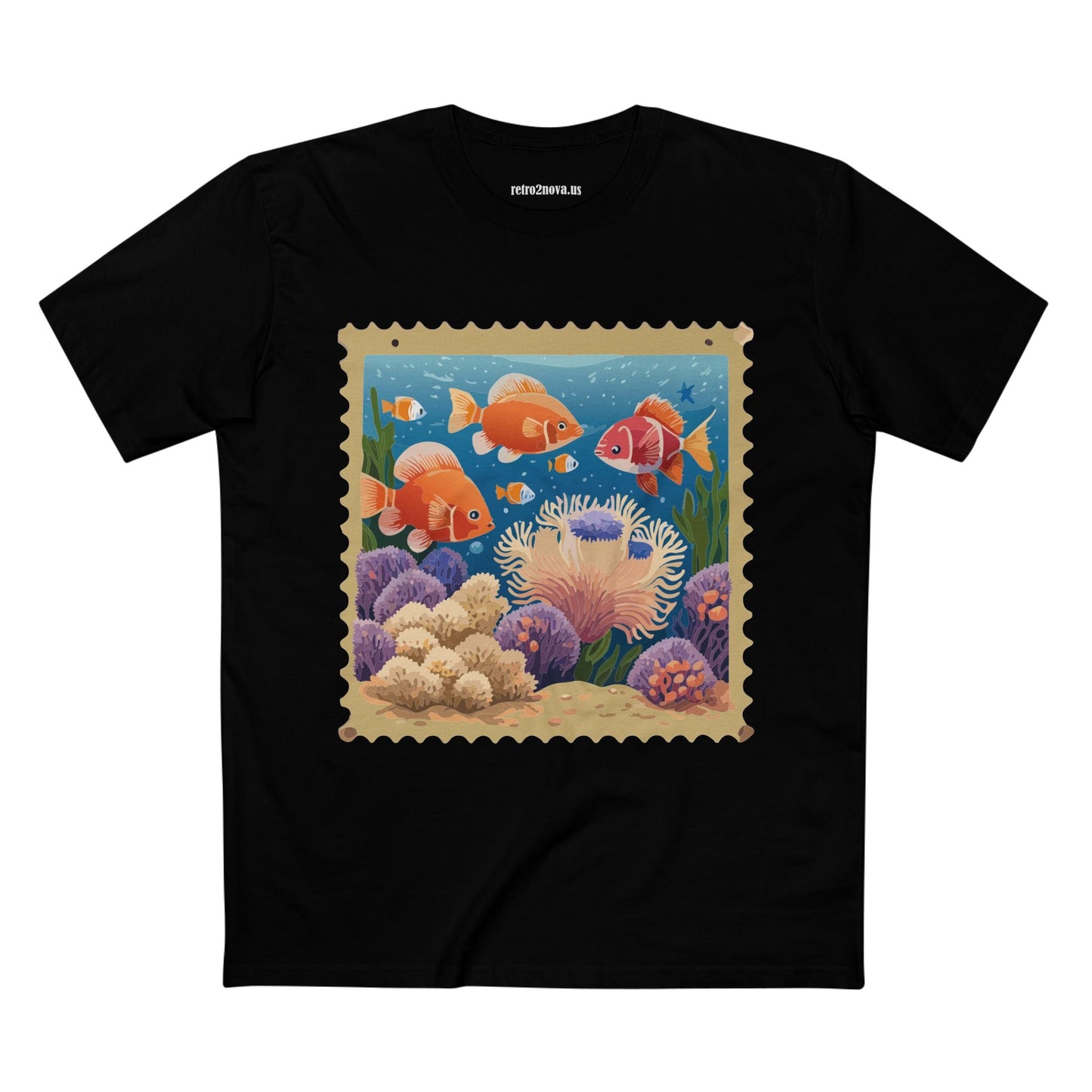 Stamp Shirt Postage Stamp Tee PS20 Unisex Premium Cotton Art Tee Retro2Nova Collection