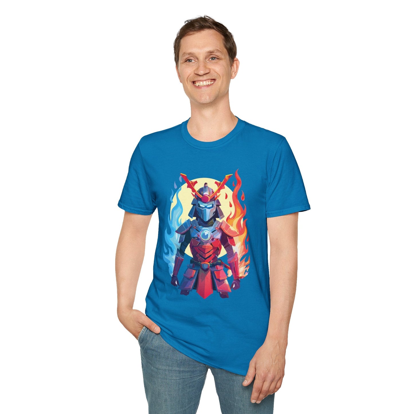 Samurai Shirt Unisex T Shirt Softstyle Ring Spun Cotton Gildan 64000 100 Percent Cotton Tee
