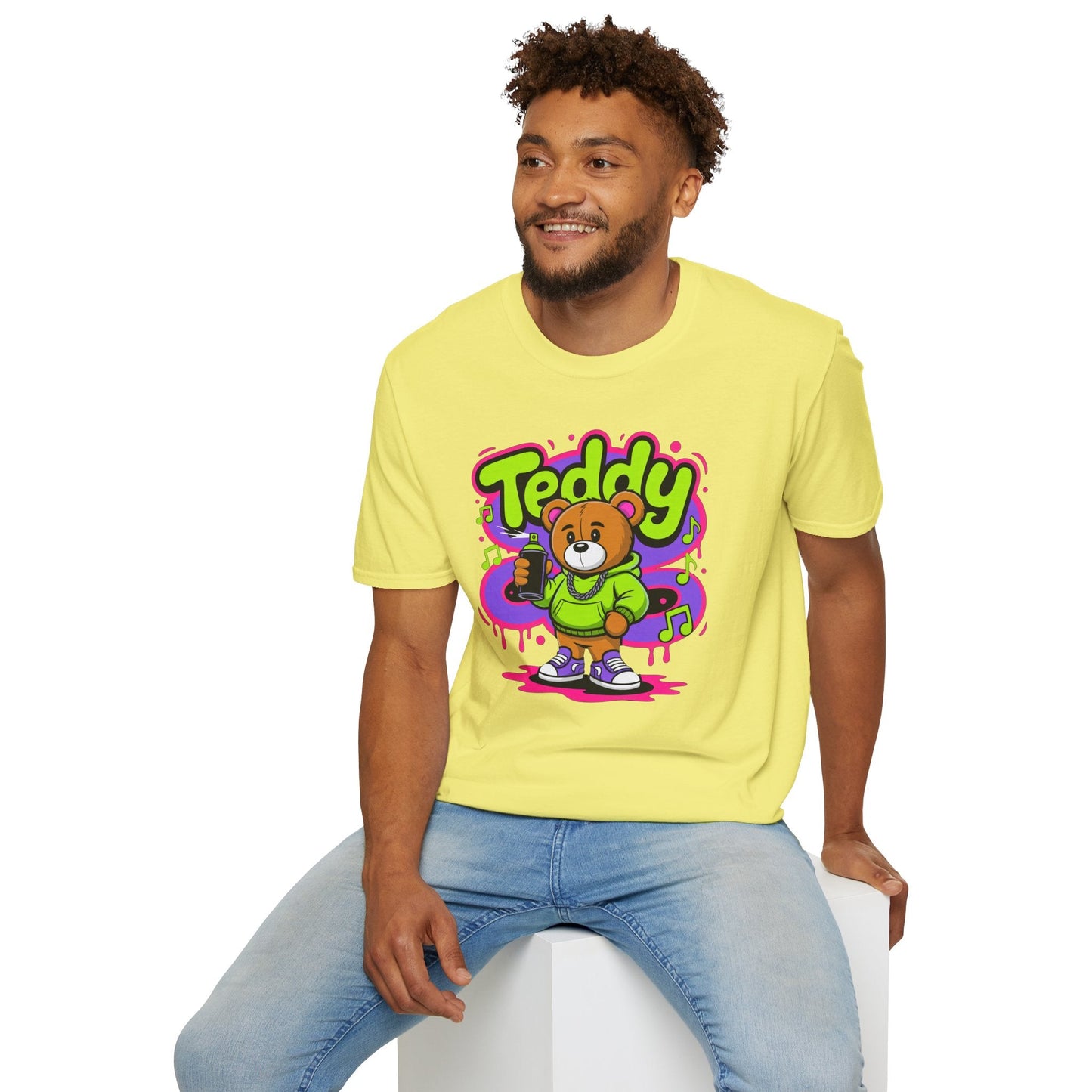 Cartoon T Shirt With Animation Funny Animals Tee Unisex Softstyle Gildan 64000 Cotton