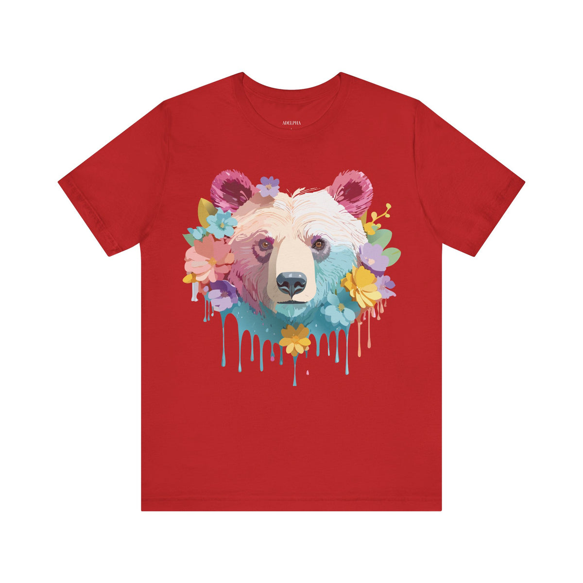 Bear Graphic Design Tee Bella+Canvas Unisex 100 Cotton Tee Shirt a116
