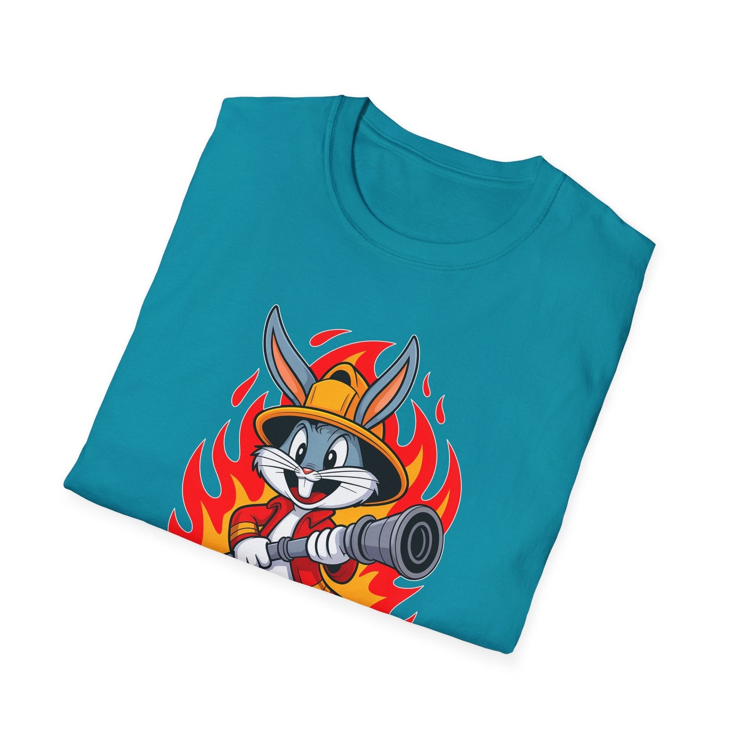 Bugs Bunny T Shirt Unisex Cartoon Graphic Tee 100 Percent Ring Spun Cotton Softstyle