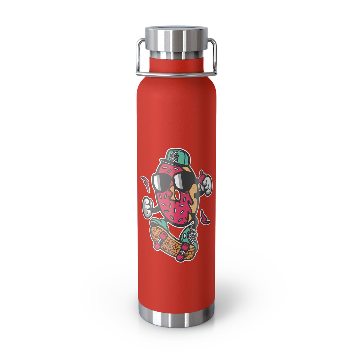 22oz Copper Insulated Water Bottle with Cartoon Design - CV18