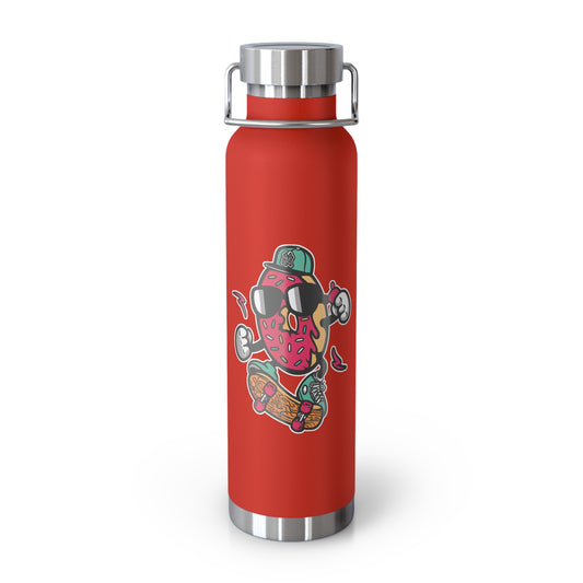 22oz Copper Insulated Water Bottle with Cartoon Design - CV18