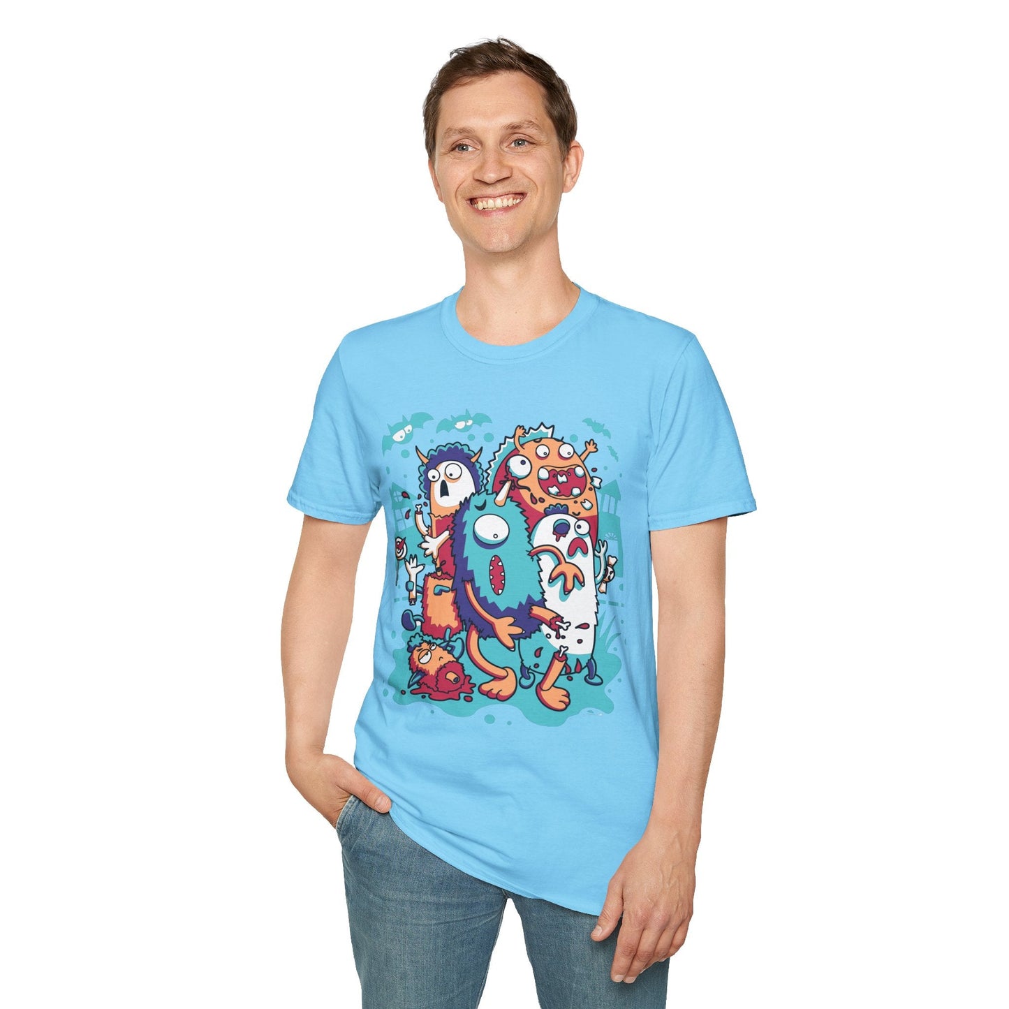 Cartoon T Shirt Animation Tee Funny Graphic Unisex Softstyle 100 Percent Ring Spun Cotton Tee