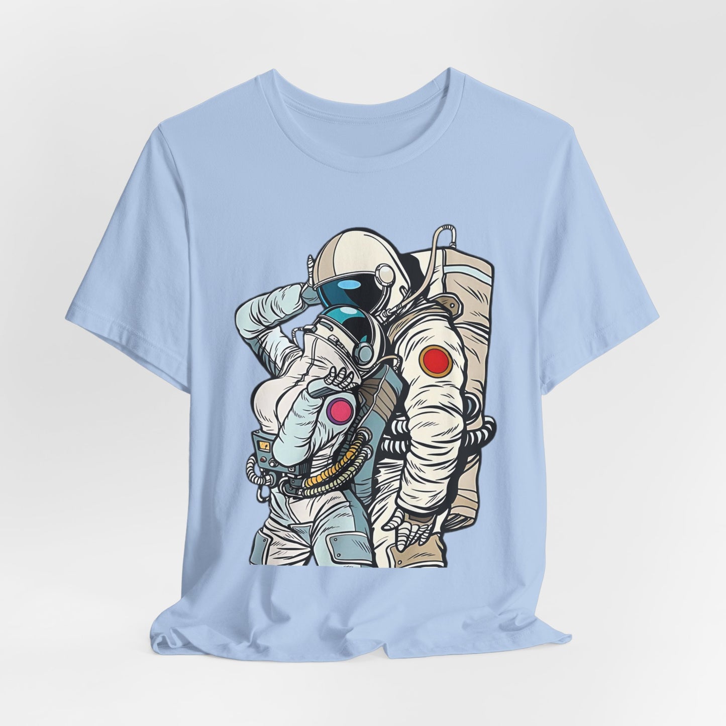 Unisex Astronaut T-shirt, Space Lovers Tee, Cosmic Top, Astronaut Graphic Tee, Cosmos Graphic T-Shirt, Love Shirt Art T-Shirt