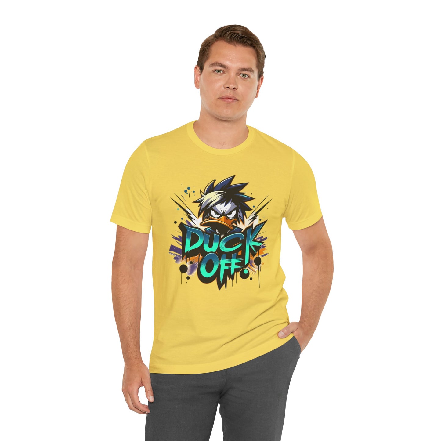 Duck Graphic Tee, Duck Shirt, Funny Bird Tee Shirt, Funny Animal T-Shirt, Cartoon Top, Animal Tees, Art Design T-Shirt