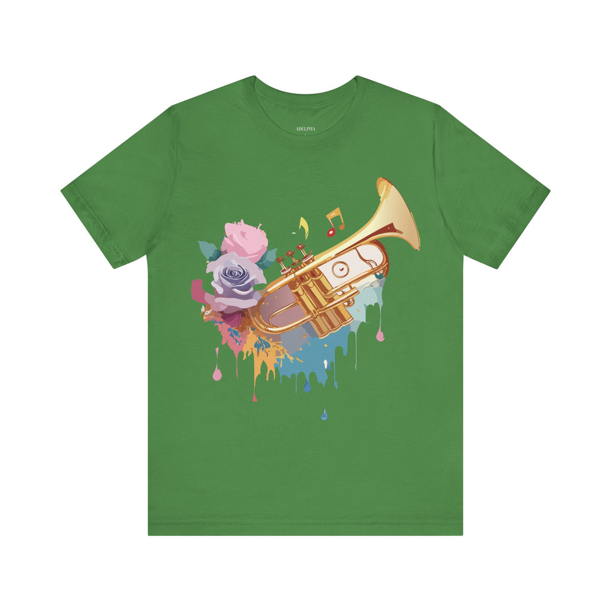 Music Graphic Unisex Cotton Bella+Canvas Tee with Art Design m114