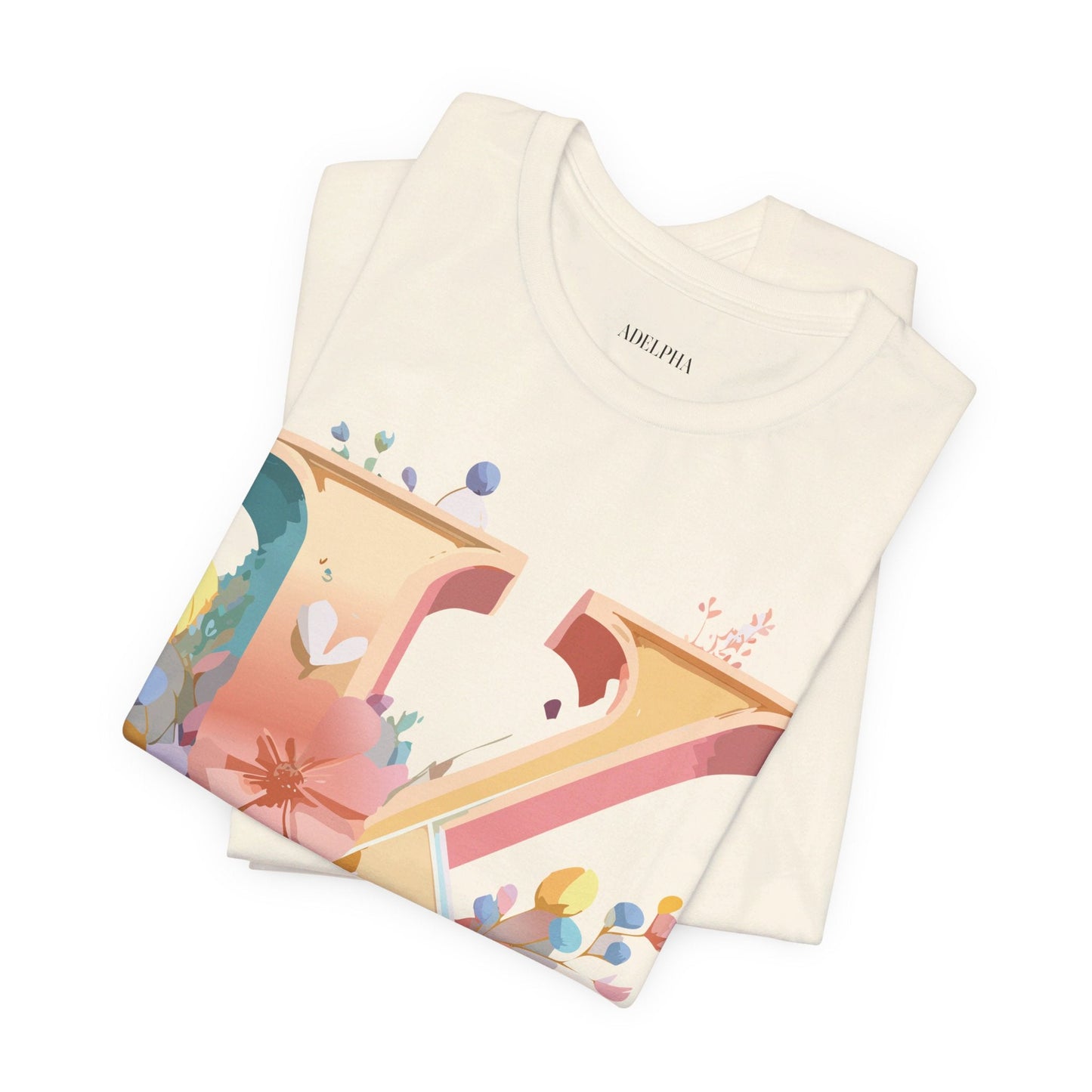 Letter K Shirt Unisex Graphic Tee With Vintage Inspired Artwork By Adelpha Short Sleeve