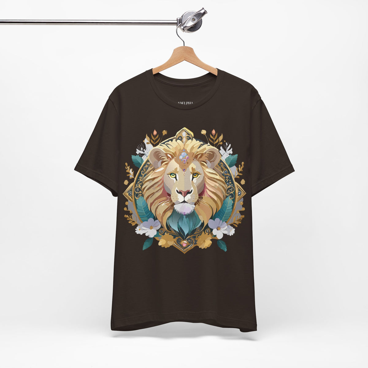 Medallion Graphic Unisex Cotton Bella+Canvas Tee with Art Design d69