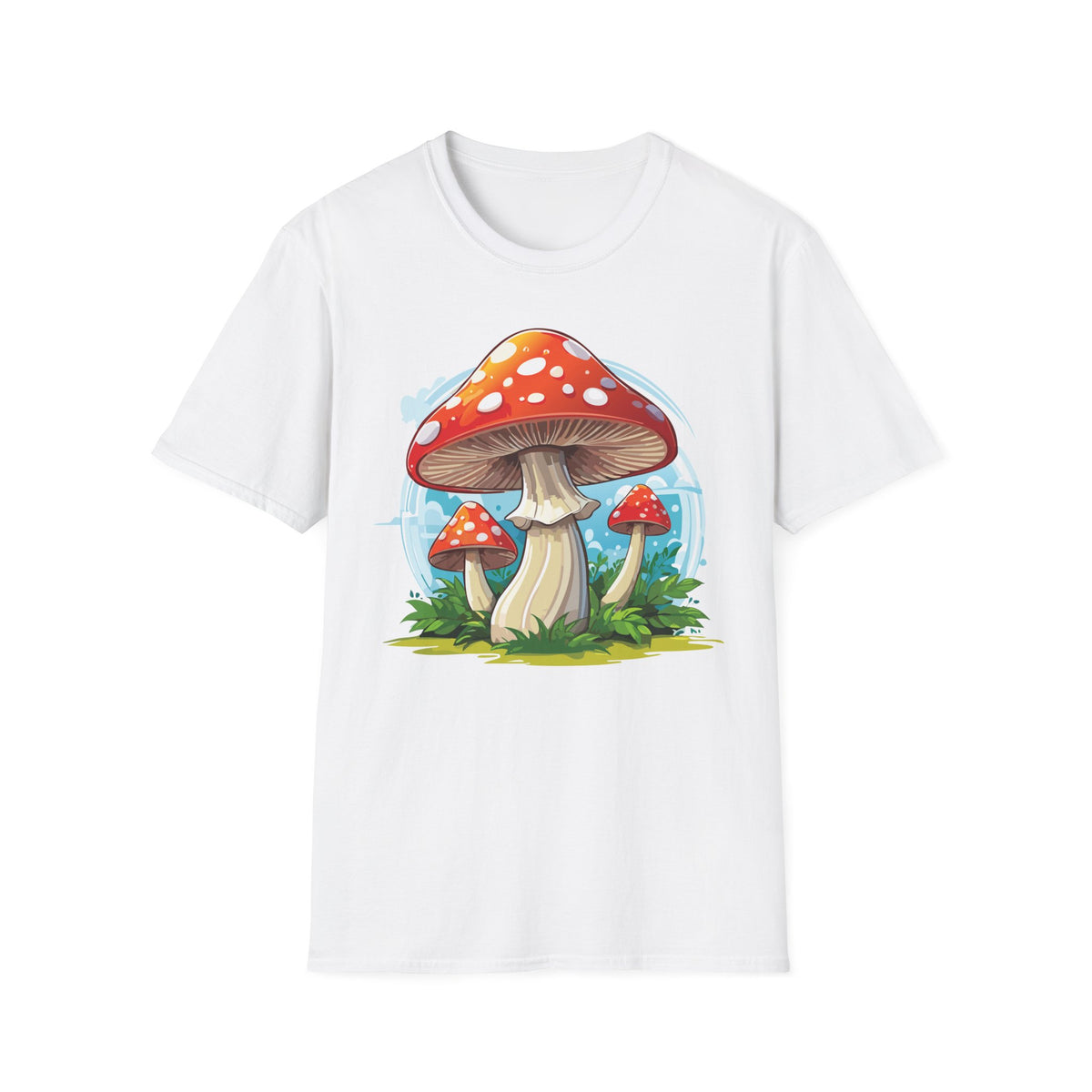 Funny Mashroom Graphic Tee Gildan Unisex 100 Cotton Tee Shirt h23