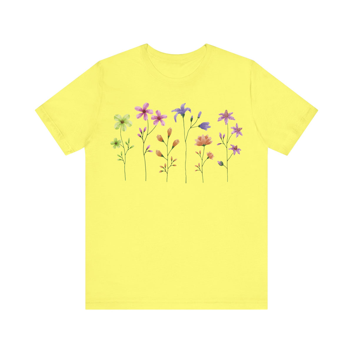 Floral Graphic Tee Shirt - Bella+Canvas Unisex 100 Cotton 54