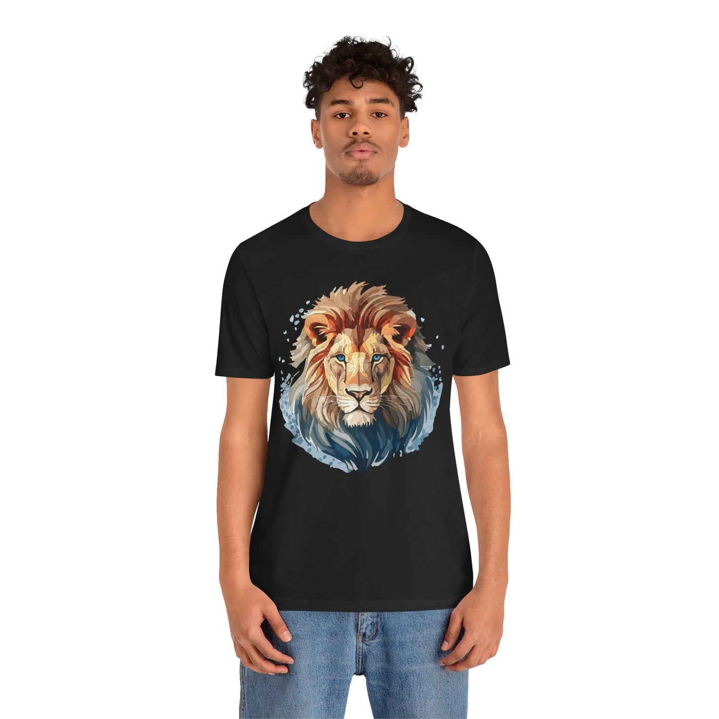 Lion Shirt, Animal Shirt, T-Shirt with Lion, Art Design Tee, Animal Tees, Safari T-Shirt 12