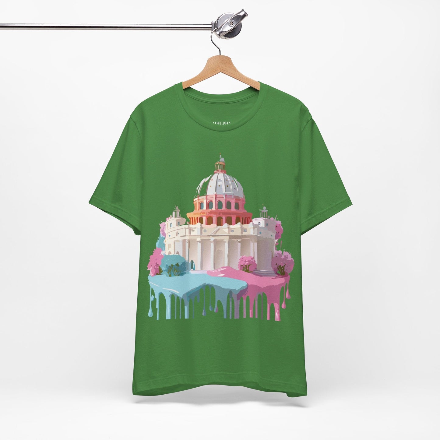 Unisex Graphic Tee With Rome Artwork By Adelpha Vintage Inspired Short Sleeve Shirt