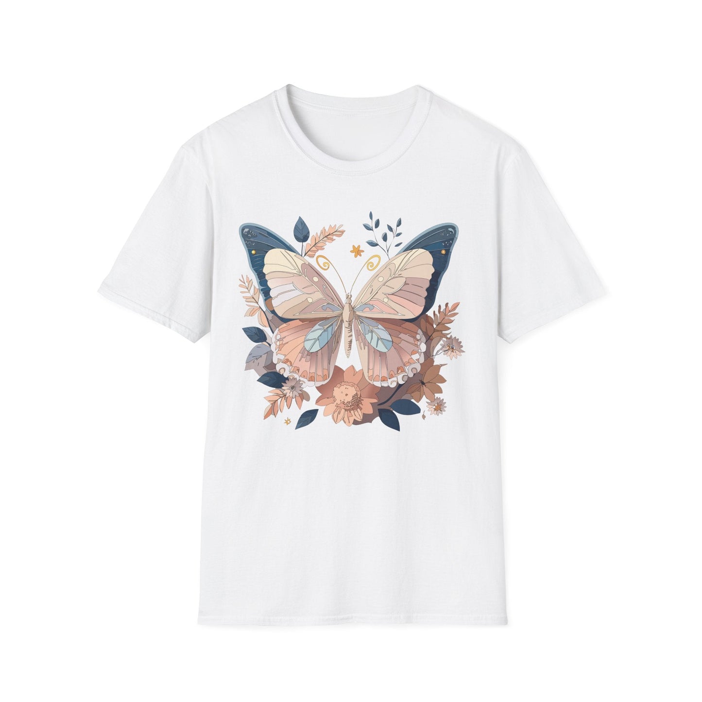 Monarch Butterfly Shirt Unisex Softstyle T Shirt 100 Percent Ring Spun Cotton Gildan 64000