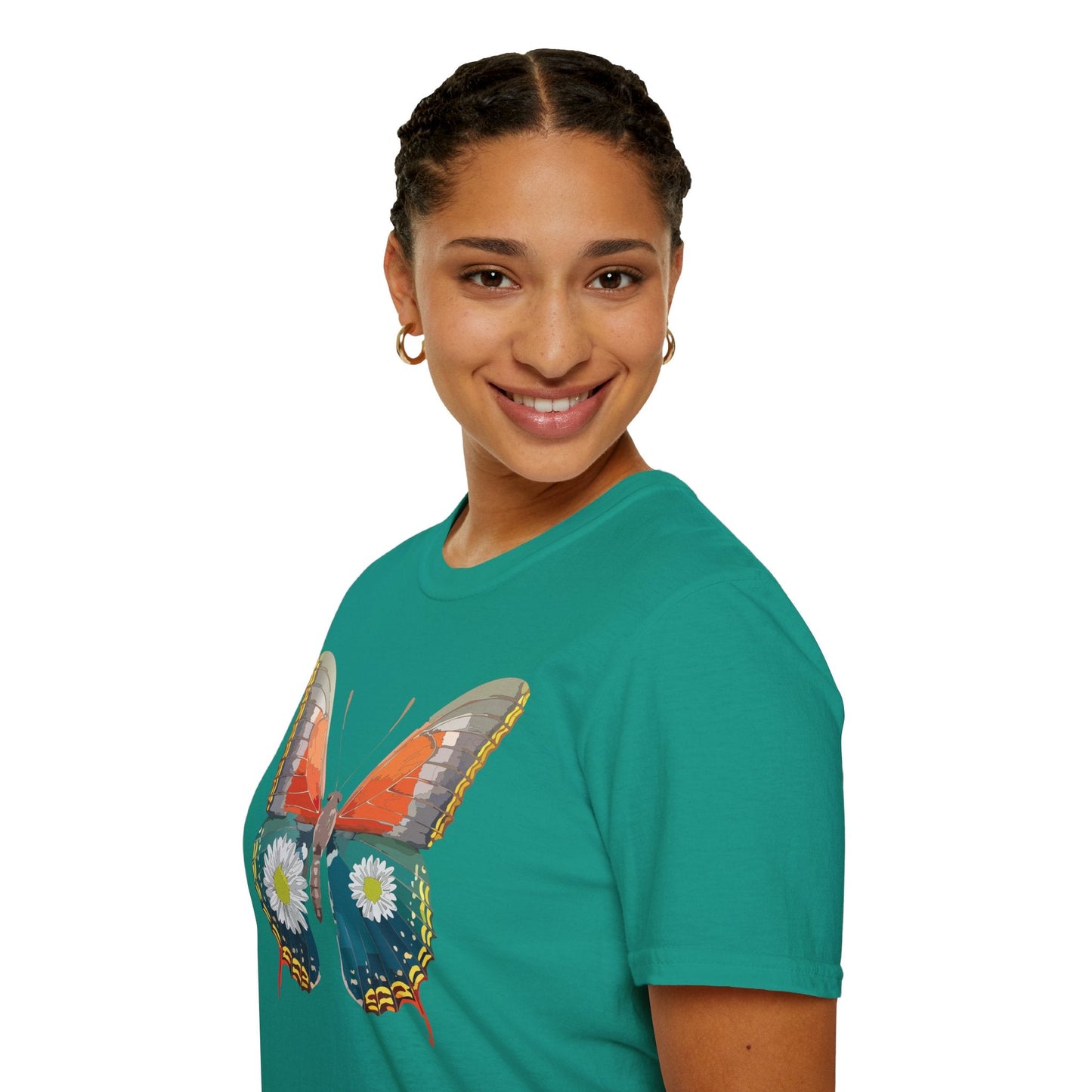 Butterfly Shirt Unisex Gildan Softstyle 64000 Short Sleeve T Shirt Monarch Design
