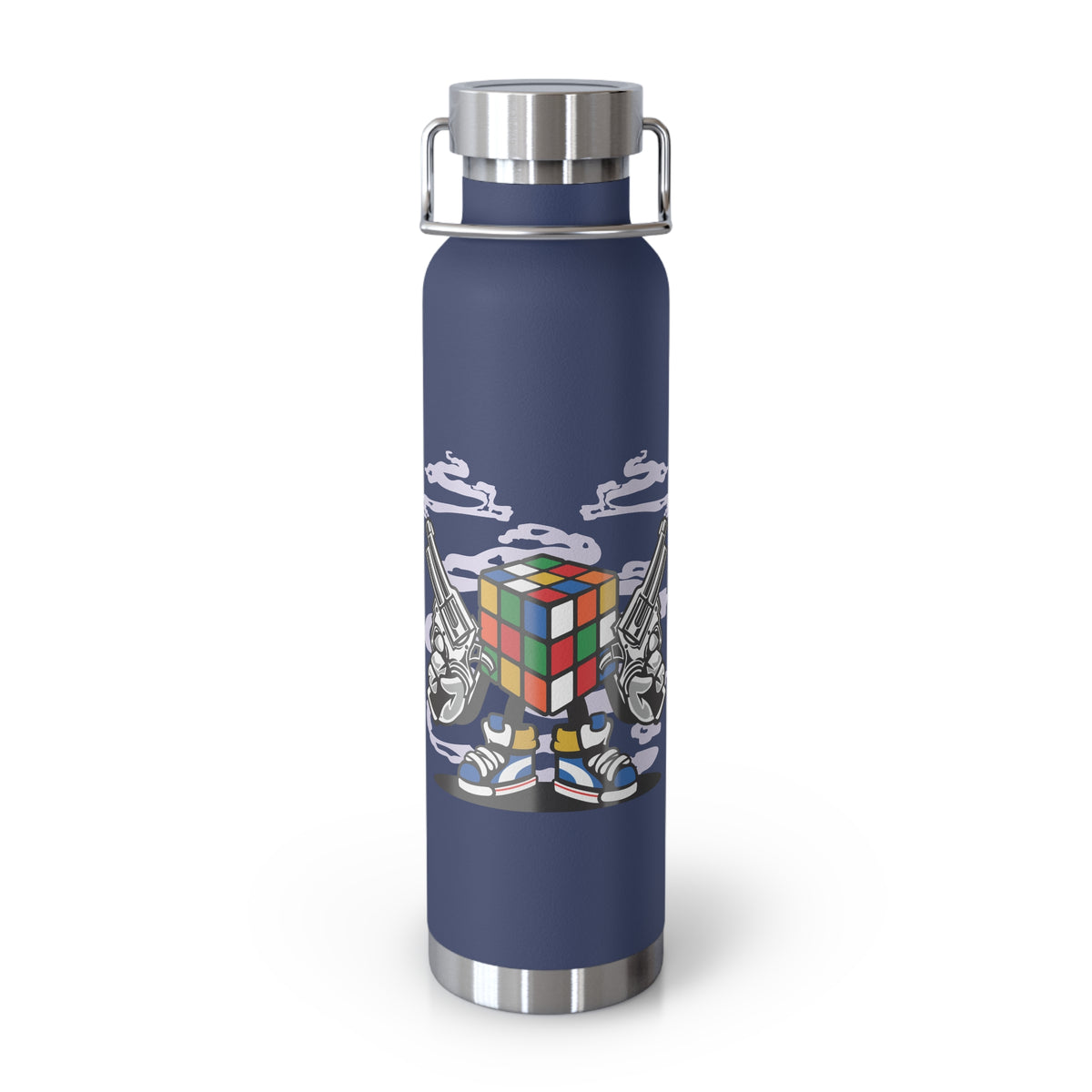 22oz Copper Insulated Water Bottle with Cartoon Design - CV45