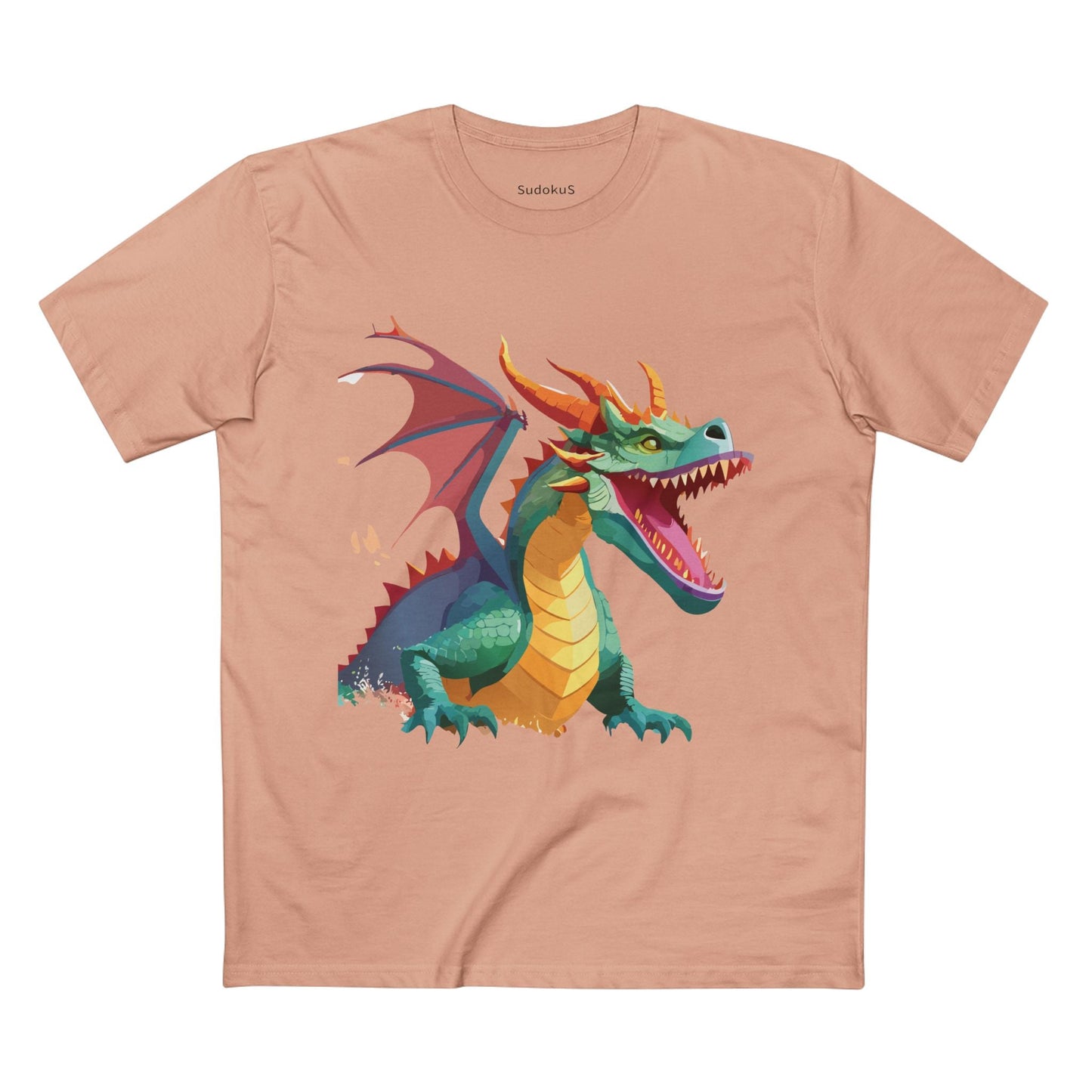 Dragon Graphic Unisex 100 Cotton Staple Tee 3