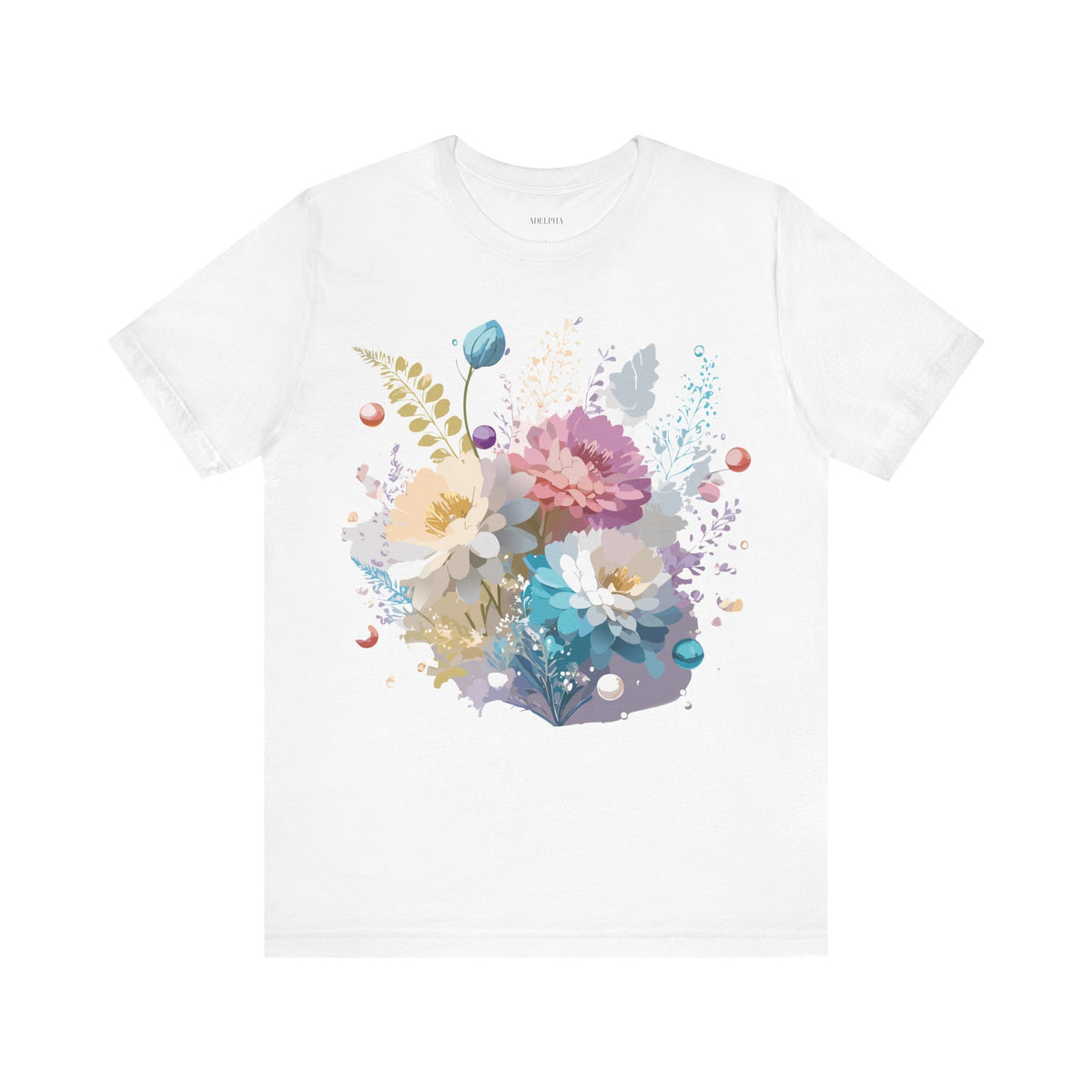 Floral Graphic Tee Shirt - Bella+Canvas Unisex 100 Cotton 8