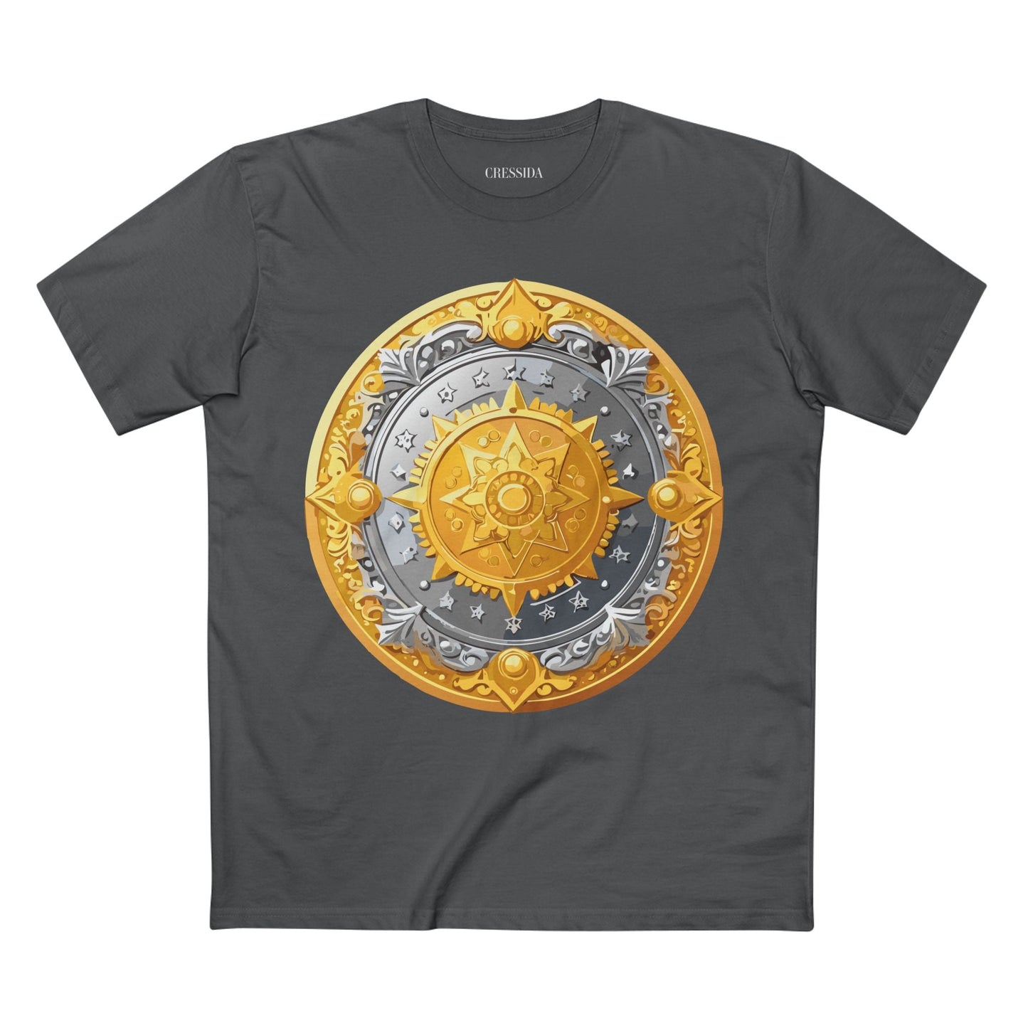 Antique Gold Coin Graphic Design T-Shirt Unisex 100 Cotton With Golden Print Artwork Tee 23