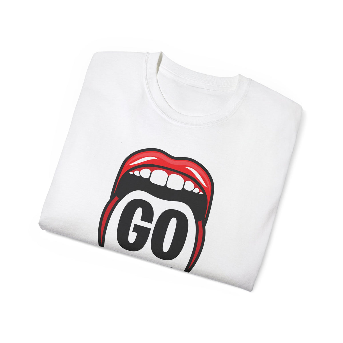 Go Vegan mouth graphic Tee | Vegan advocacy shirt