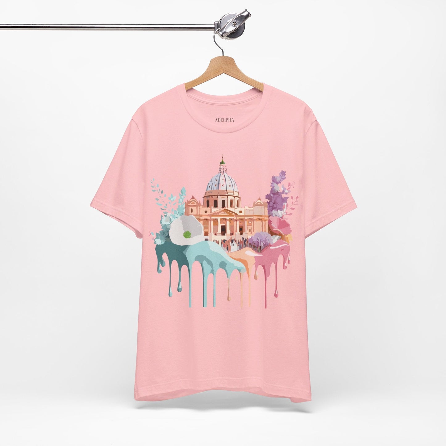 Adelpha Vintage Rome Tourist Shirt Graphic Tee Unisex Short Sleeve Art Design Artwork