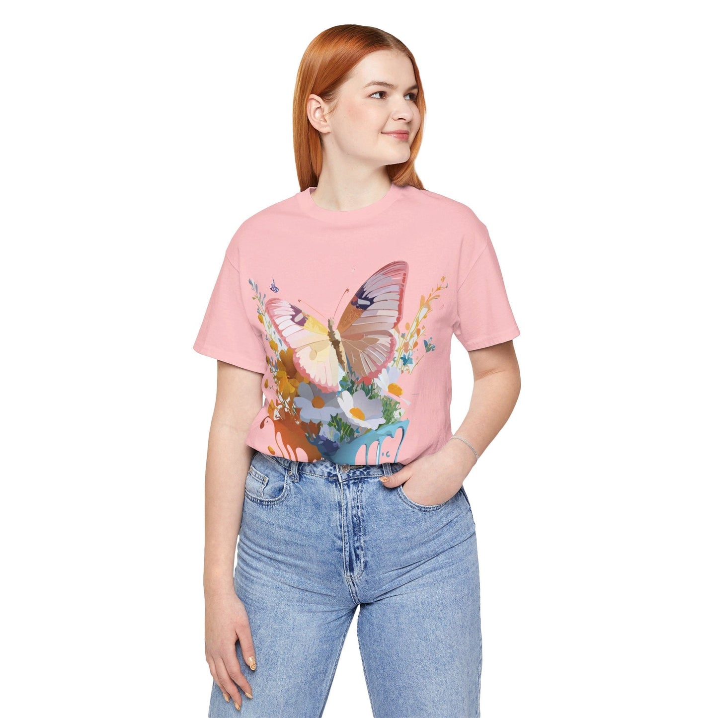 Butterfly Graphic Tee Unisex Short Sleeve Art Design By Adelpha