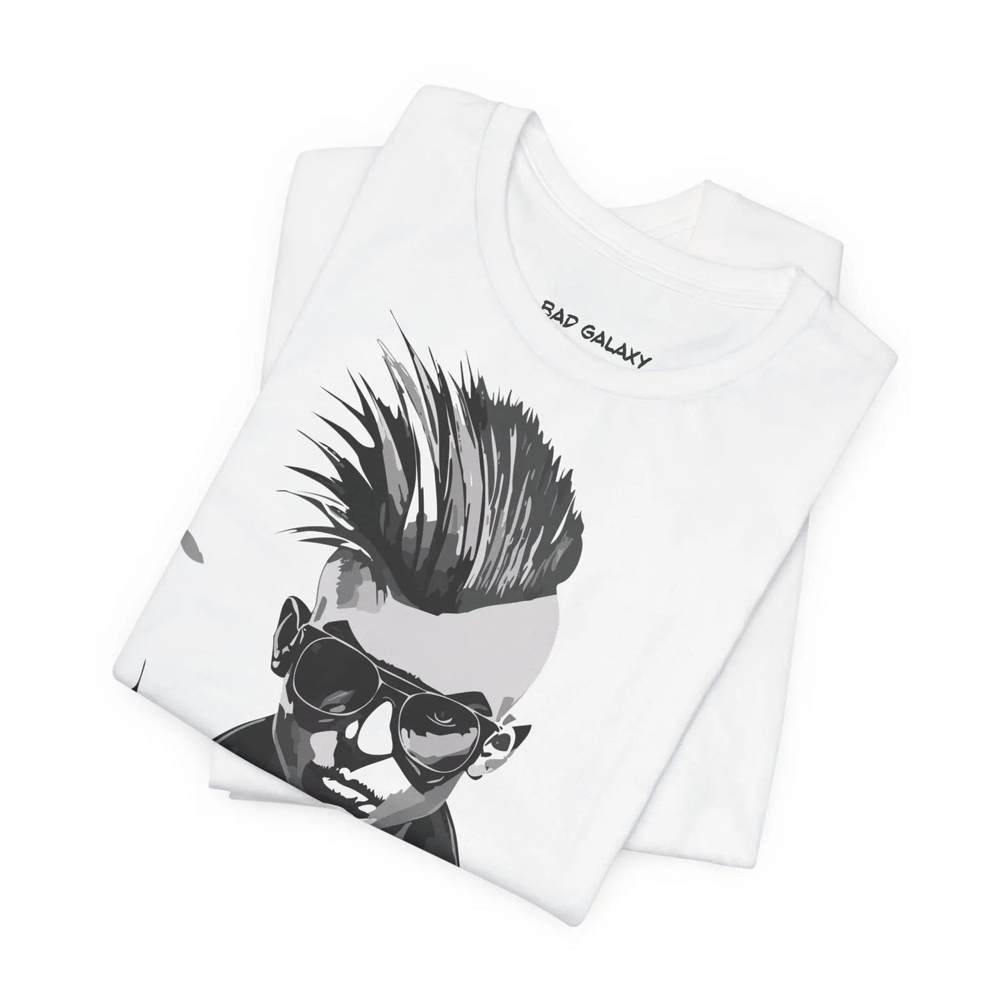 Punk Rock Tee Shirt From Bad Galaxy Made To Order 100 Percent Cotton Eco Friendly Inks