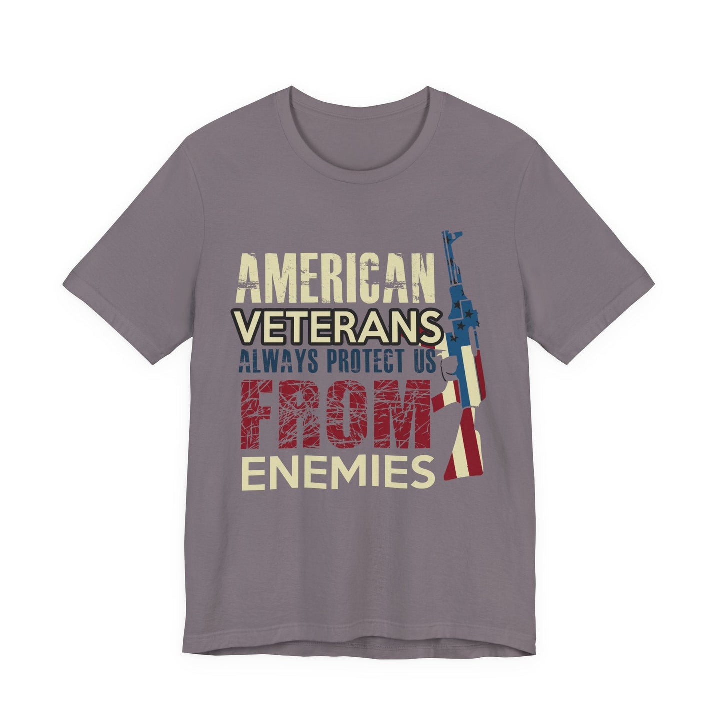 Army Veteran Patriotic Graphic Design Unisex Cotton T-Shirt v44