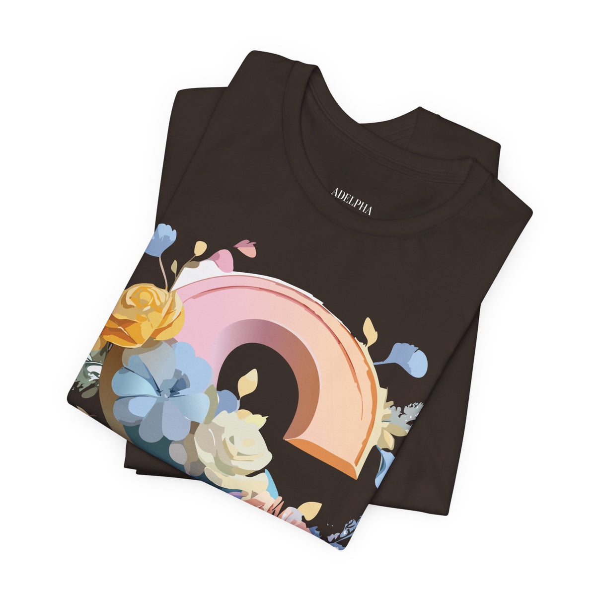 Letter S Graphic Unisex Cotton Bella+Canvas Tee with Art Letter Design